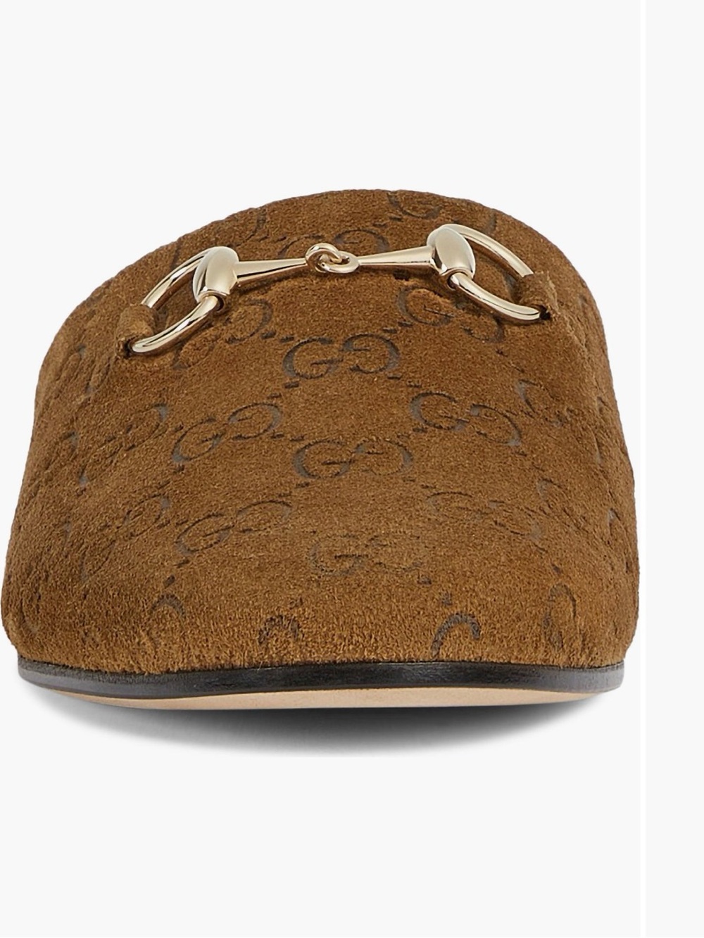 Gucci Annette Horsebit Suede GG Mules Size 40/10 - Picture 4 of 6